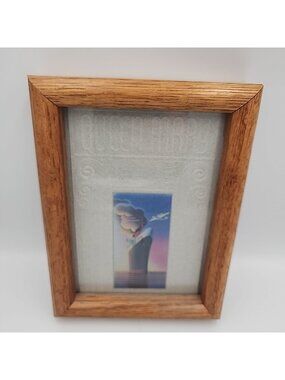 Vintage Framed Queen Mary Wall Art 8x6.5"